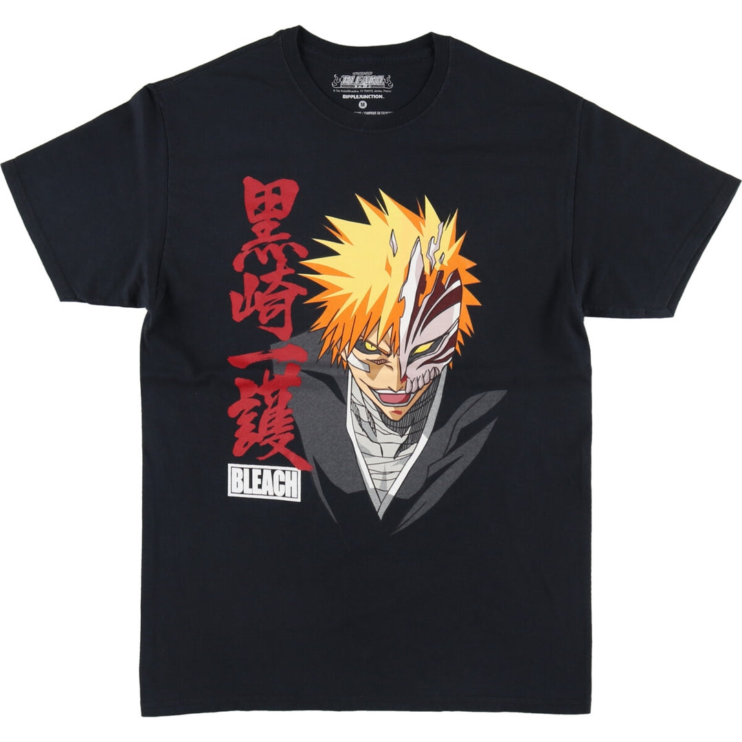 BLEACH Ichigo Kurosaki Anime Character Print T-Shirt Men's M size /eaa493158