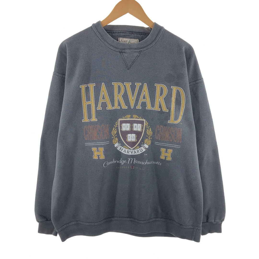 90'S GALT SAND HARVARD Harvard University college sweatshirt, made in USA, men's size L, vintage /eaa493256