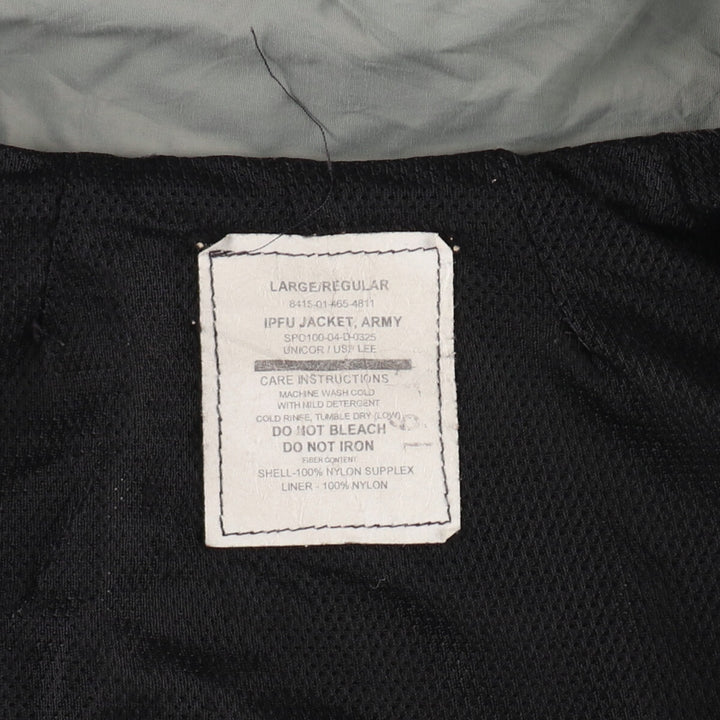 00'S USARMY IPFU Training Jacket Nylon Jacket Made in USA LARGE/REGULAR Men's L equivalent /eaa493263