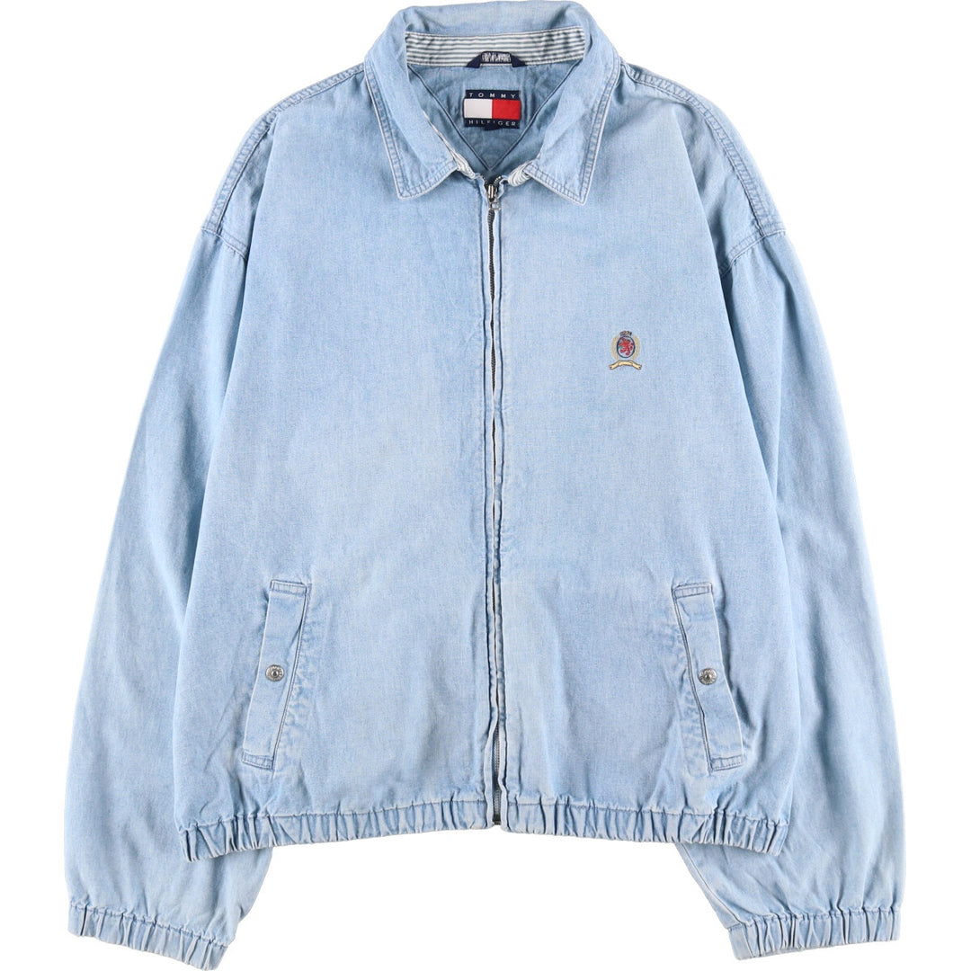 90s~ Tommy Hilfiger Chambray Swing Top Sports Jacket Men's XXL / eaa493277