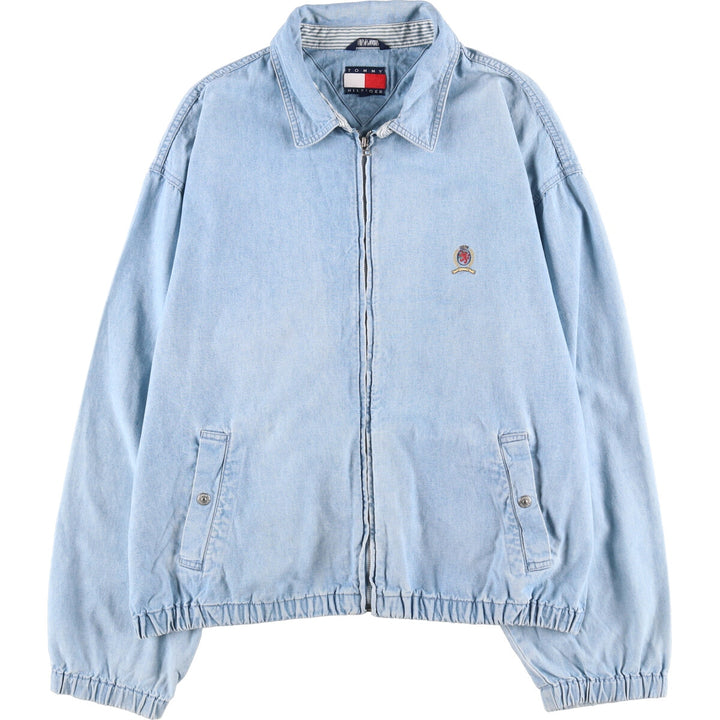 90s~ Tommy Hilfiger Chambray Swing Top Sports Jacket Men's XXL / eaa493277