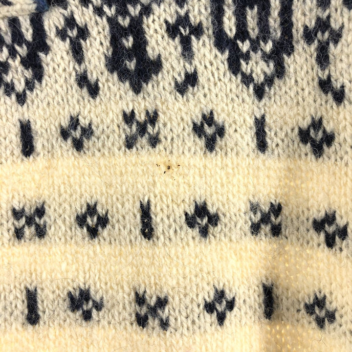 80'S LLBean all-over print half button wool Tyrolean sweater made in USA, women's XL size, vintage /eaa493399