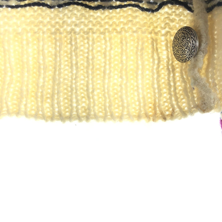 80'S LLBean all-over print half button wool Tyrolean sweater made in USA, women's XL size, vintage /eaa493399