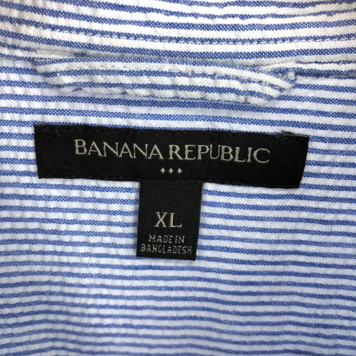 00'S Banana Republic BANANA REPUBLIC Long Sleeve Cotton Striped Shirt Men's XL /eaa493406