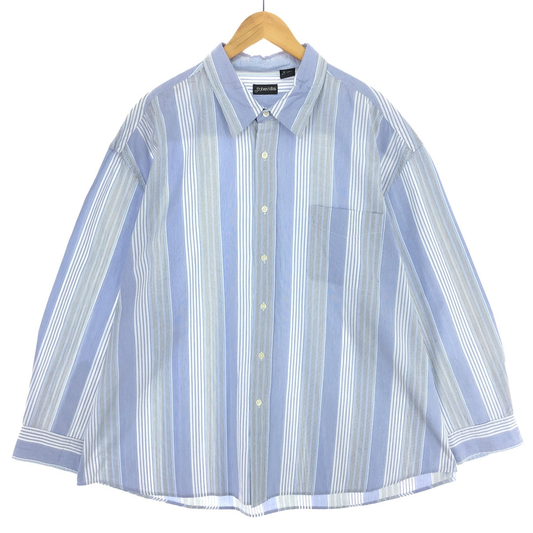 ST. JOHN'S BAY Multi-stripe Long Sleeve Striped Shirt Men's XXL /eaa493447