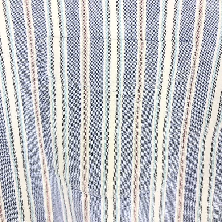 LANDS' END Multi-stripe long sleeve button-down striped shirt Men's XL equivalent / eaa493449