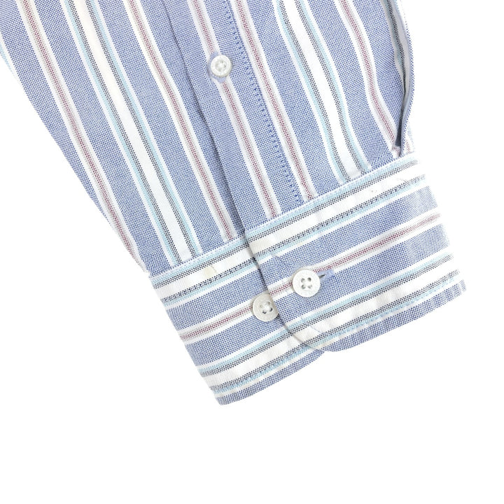 LANDS' END Multi-stripe long sleeve button-down striped shirt Men's XL equivalent / eaa493449