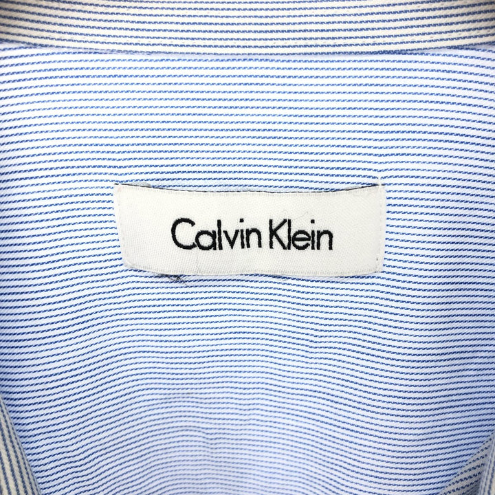 Calvin Klein Wide Collar Long Sleeve Striped Shirt Men's XL / eaa493450