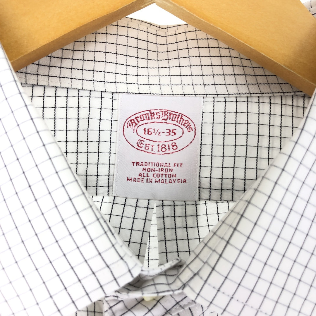 Brooks Brothers Est.1818 Long Sleeve Cotton Check Shirt Men's XL / eaa493480