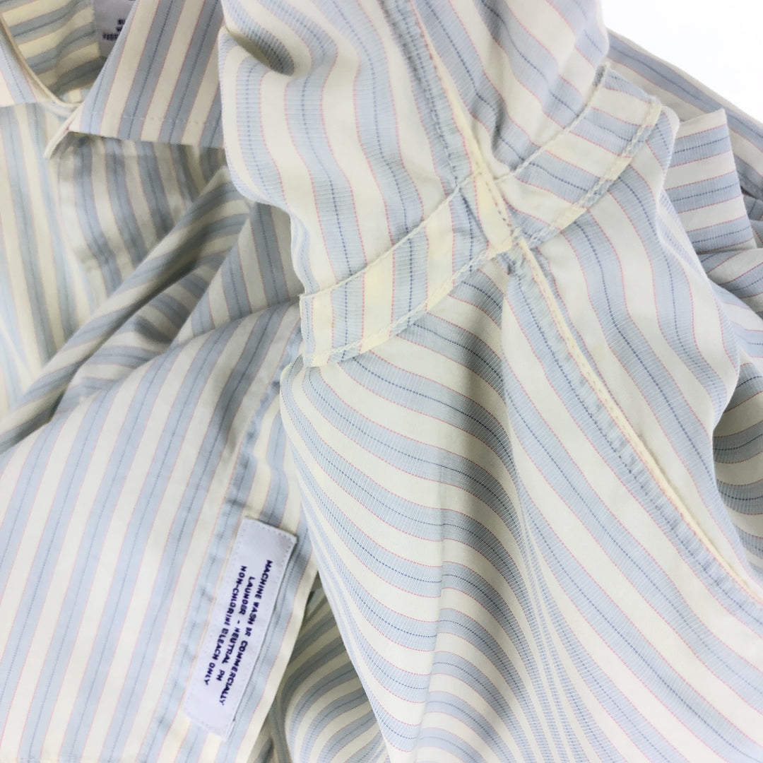 90'S Brooks Brothers Est.1818 Wide Collar Long Sleeve Cotton Striped Shirt Made in USA Men's M Size Vintage /eaa493484