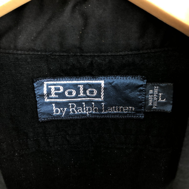 90'S Polo by Ralph Lauren Half-Zip Long Sleeve Pullover Shirt Men's L Size Vintage /eaa493498