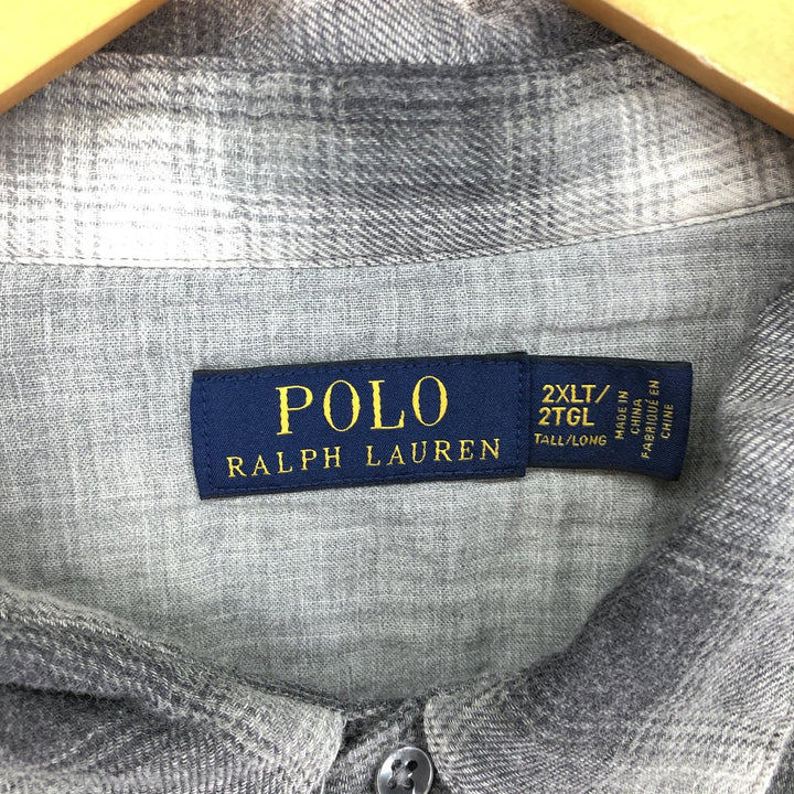 Ralph Lauren POLO RALPH LAUREN Ombre Check Western Flannel Check Shirt Men's XXL / eaa493499