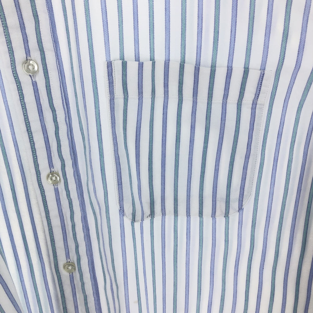 Brooks Brothers MAKERS Long Sleeve Button-Down Striped Shirt Made in USA Men's L /eaa493526