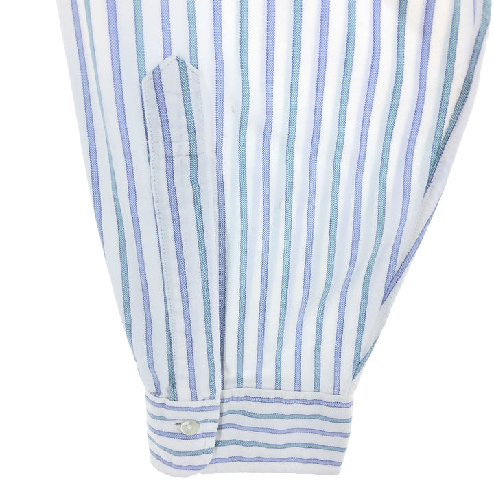 Brooks Brothers MAKERS Long Sleeve Button-Down Striped Shirt Made in USA Men's L /eaa493526