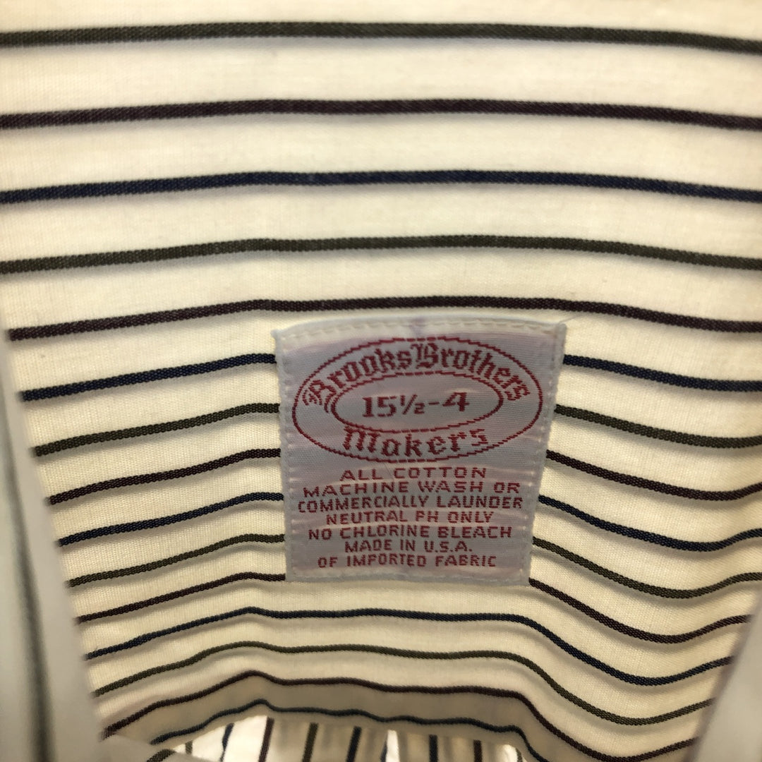 Brooks Brothers MAKERS Long Sleeve Button-Down Striped Shirt Made in USA Men's M Size /eaa493531