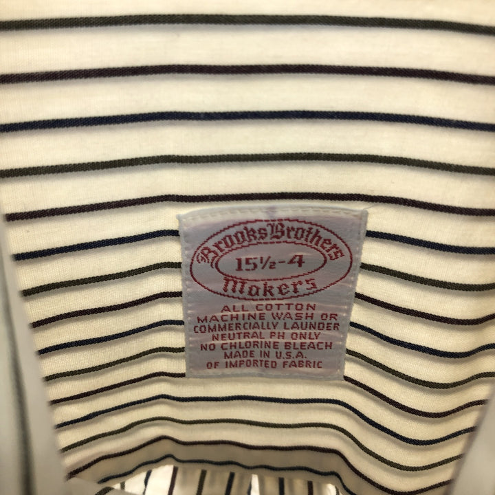 Brooks Brothers MAKERS Long Sleeve Button-Down Striped Shirt Made in USA Men's M Size /eaa493531