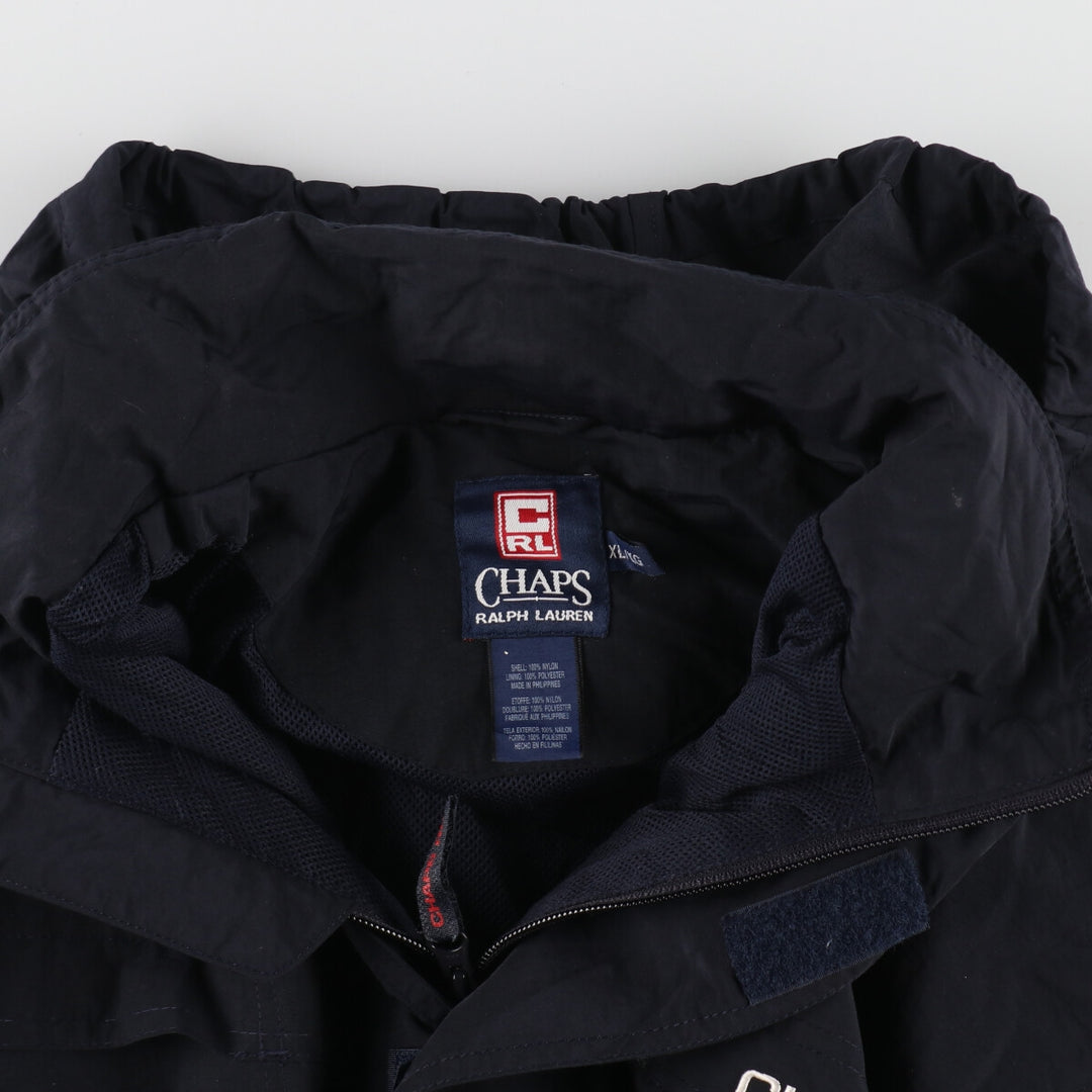 90'S Ralph Lauren CHAPS Half-Zip Nylon Pullover Men's XL Vintage /eaa493539