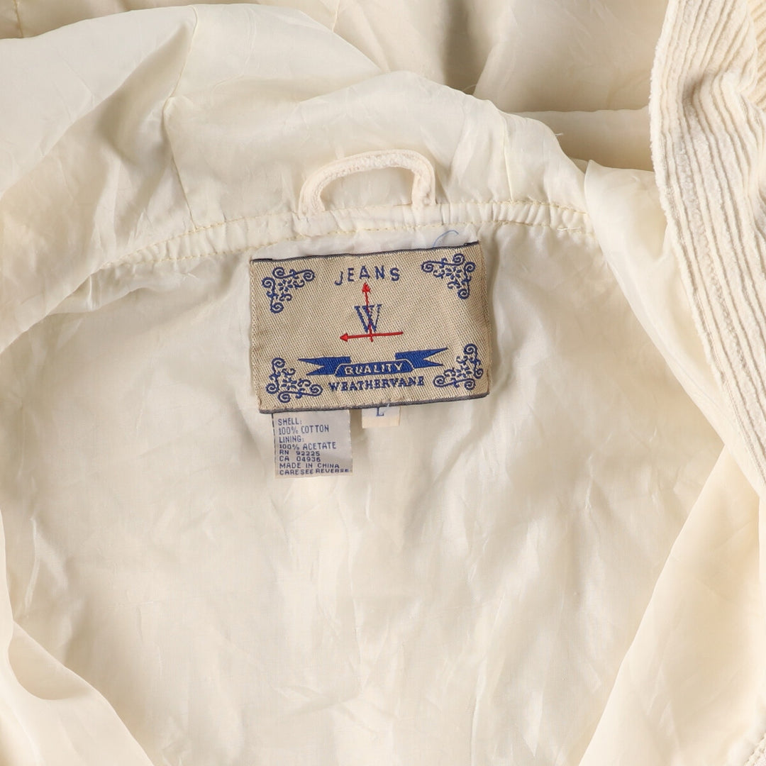 WEATHERVANE Corduroy Cotton Pullover Hoodie Men's L size /eaa493579