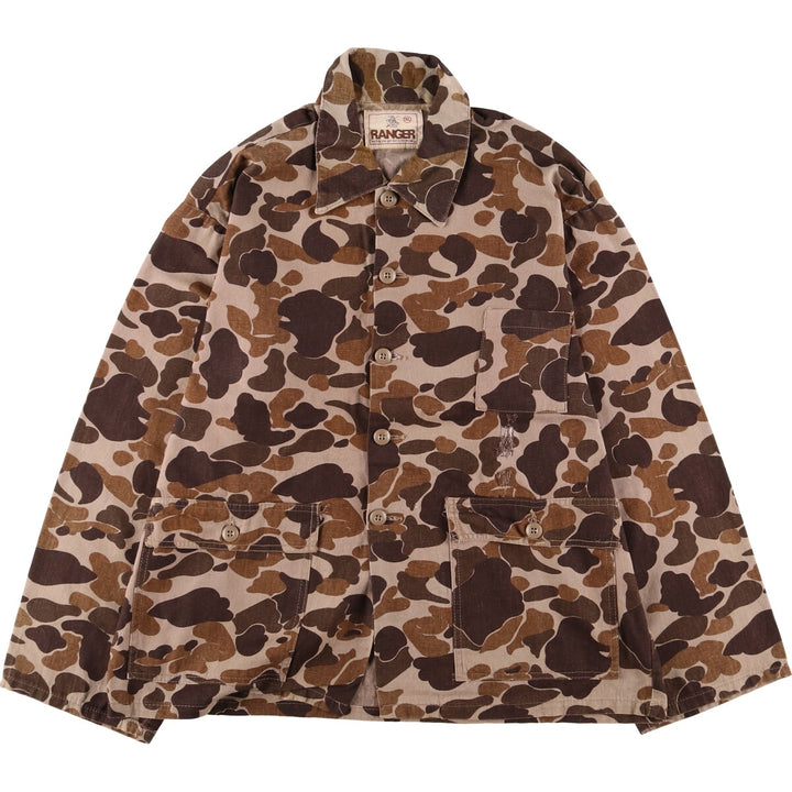 70s~80'S RANGER Camouflage Pattern Duck Hunter Camo Hunting Jacket Men's XL equivalent Vintage /eaa493594