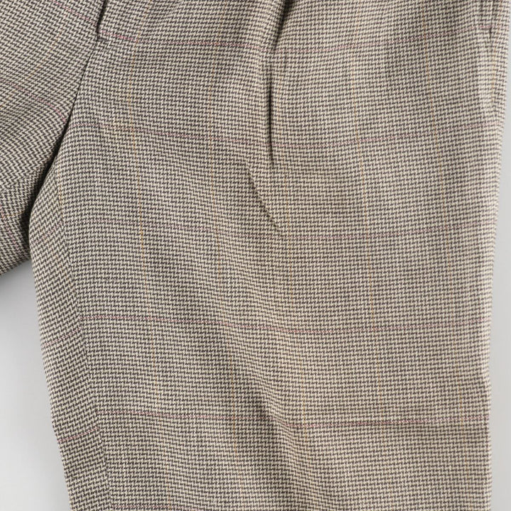 MISTER GUY Gun Club Check Two-pleat Slacks Pants for Men, W35 equivalent / eaa493637