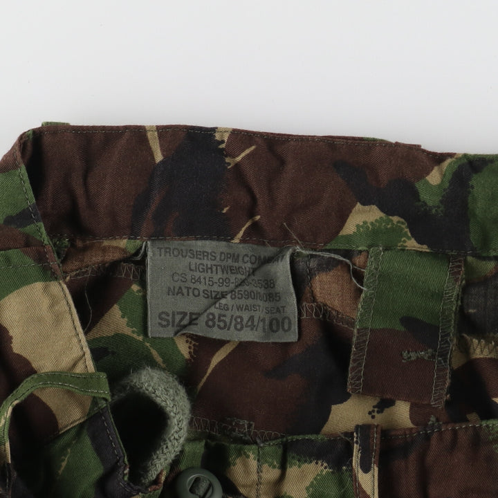 Authentic British Army Camouflage Pattern DPM Camo Military Cargo Combat Pants, Size 85 unclear Khaki type Vintage Second Hand