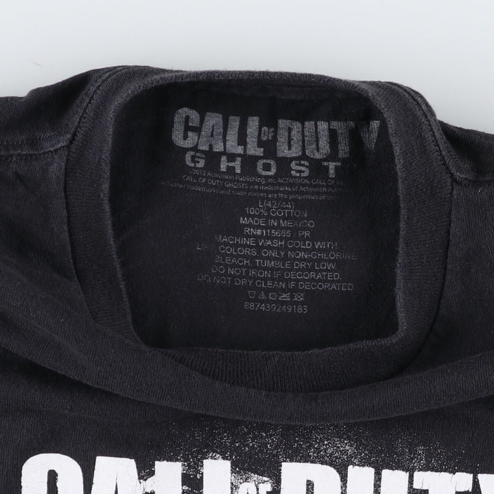 CALL OF DUTY GHOSTS Call of Duty Printed T-shirt Men's L size /eaa493709