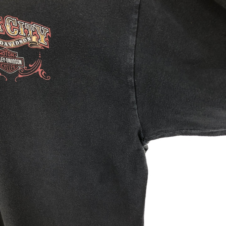 00'S Harley-Davidson Back Print Long Sleeve T-Shirt Made in USA Men's XL cotton black type Vintage Second Hand