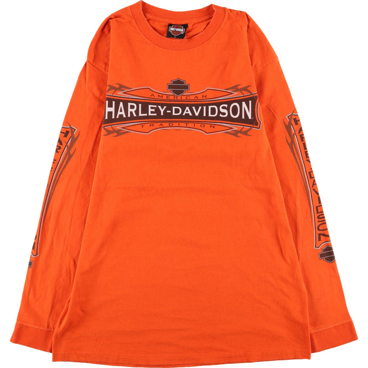 00'S Harley-Davidson Long Sleeve T-Shirt Made in USA Men's Size L /eaa493778