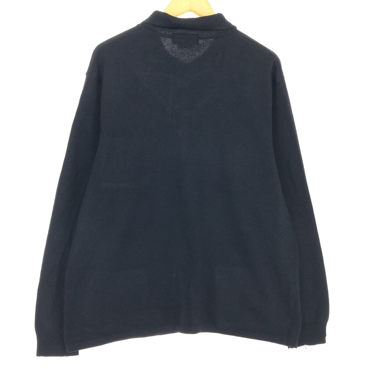 90s~ Burberry's LONDON collared wool knit cardigan, men's XL size, vintage / eaa493795