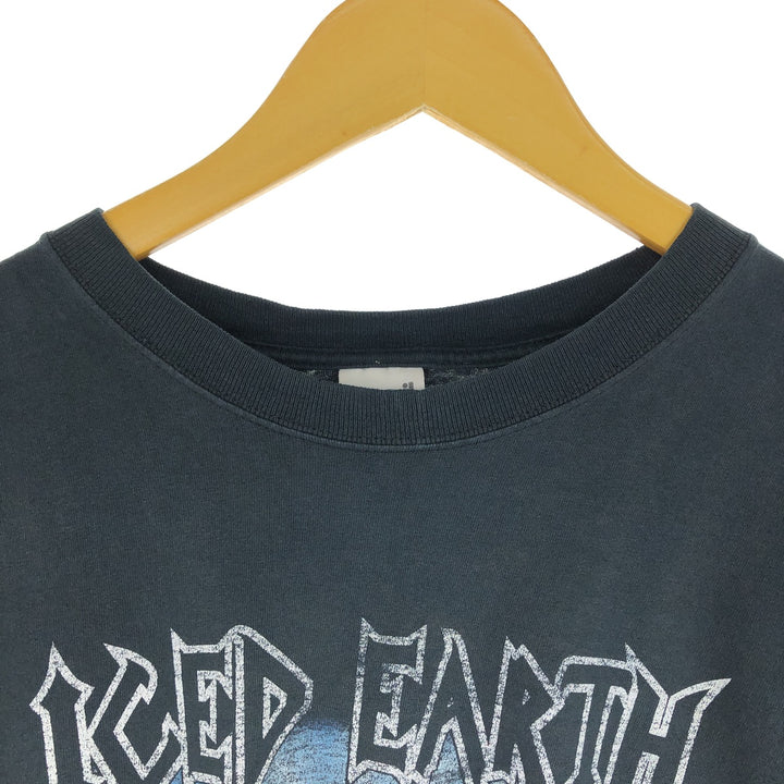 00'S Anvil ICED EARTH Long Sleeve T-Shirt Band Tee Men's Size L /eaa493824