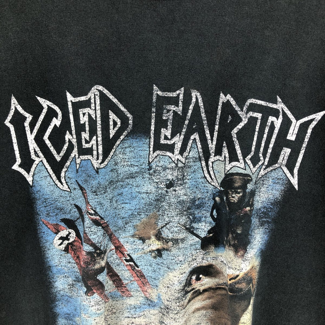 00'S Anvil ICED EARTH Long Sleeve T-Shirt Band Tee Men's Size L /eaa493824