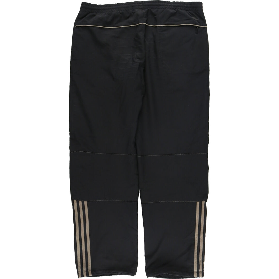 00'S Adidas warm-up pants, nylon pants, rustling pants, men's size M polyester black type Vintage Second Hand