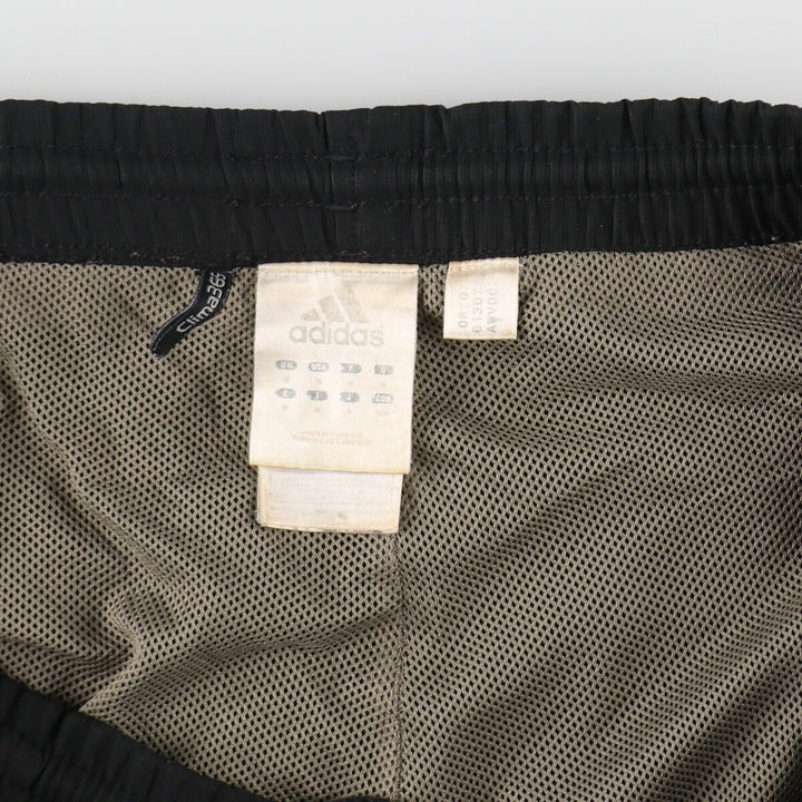 00'S Adidas warm-up pants, nylon pants, rustling pants, men's size M polyester black type Vintage Second Hand