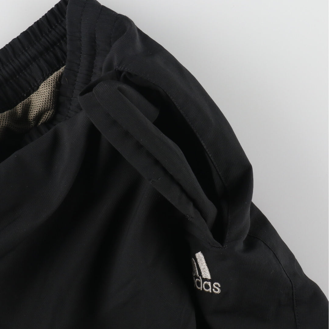 00'S Adidas warm-up pants, nylon pants, rustling pants, men's size M polyester black type Vintage Second Hand