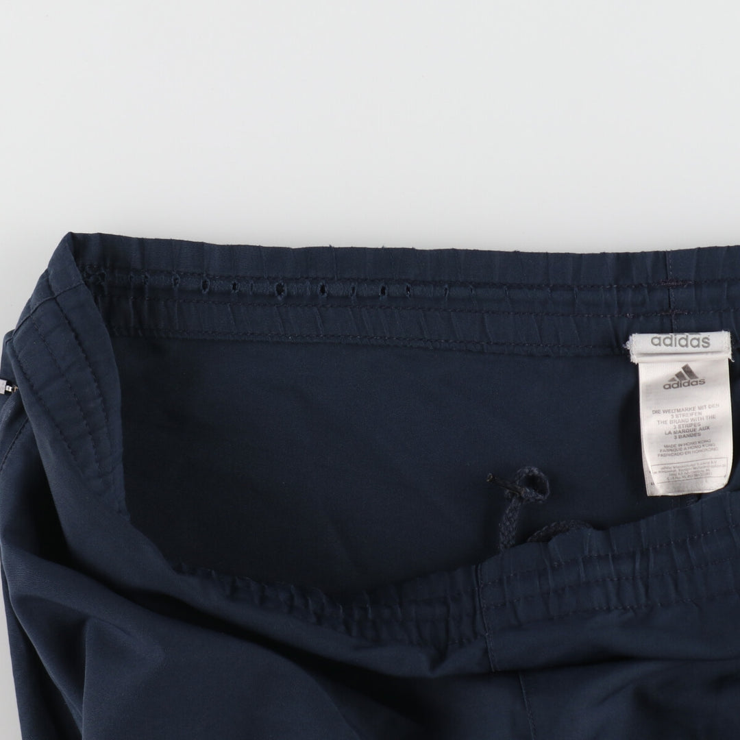 00'S Adidas warm-up pants, nylon pants, rustling pants, men's size M polyester navy blue type Vintage Second Hand