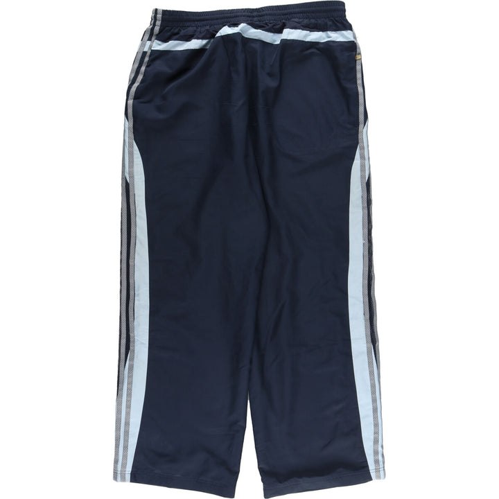 00'S Adidas warm-up pants, nylon pants, rustling pants, men's size L polyester navy blue type Vintage Second Hand
