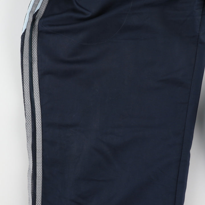 00'S Adidas warm-up pants, nylon pants, rustling pants, men's size L polyester navy blue type Vintage Second Hand