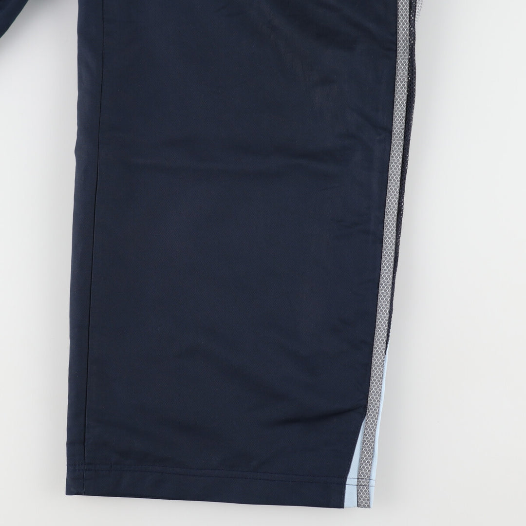 00'S Adidas warm-up pants, nylon pants, rustling pants, men's size L polyester navy blue type Vintage Second Hand