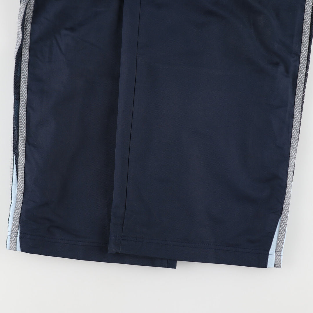 00'S Adidas warm-up pants, nylon pants, rustling pants, men's size L polyester navy blue type Vintage Second Hand