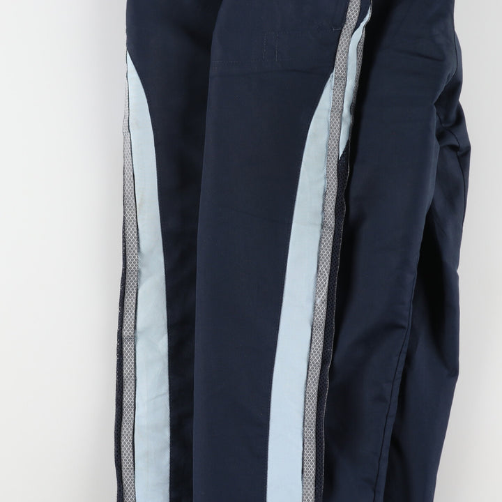 00'S Adidas warm-up pants, nylon pants, rustling pants, men's size L polyester navy blue type Vintage Second Hand