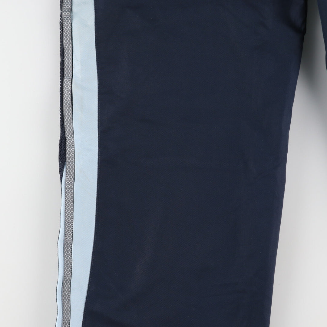 00'S Adidas warm-up pants, nylon pants, rustling pants, men's size L polyester navy blue type Vintage Second Hand