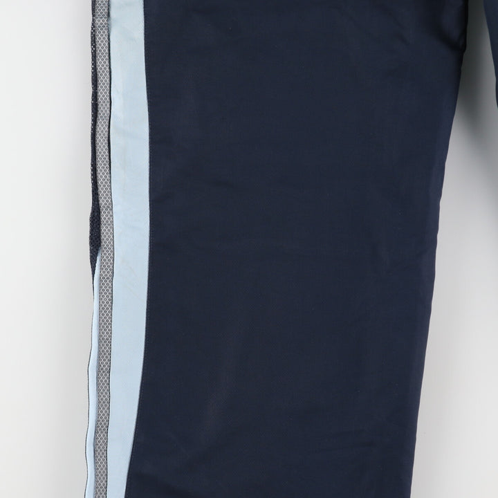 00'S Adidas warm-up pants, nylon pants, rustling pants, men's size L polyester navy blue type Vintage Second Hand