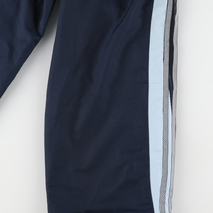 00'S Adidas warm-up pants, nylon pants, rustling pants, men's size L polyester navy blue type Vintage Second Hand