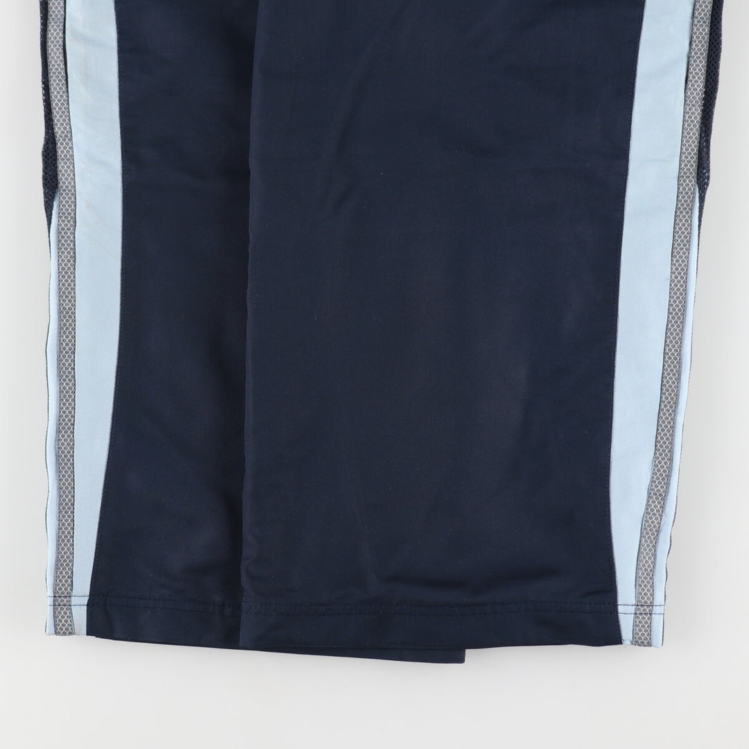 00'S Adidas warm-up pants, nylon pants, rustling pants, men's size L polyester navy blue type Vintage Second Hand