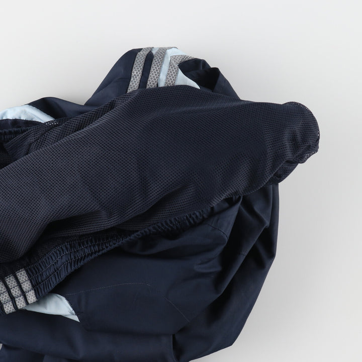 00'S Adidas warm-up pants, nylon pants, rustling pants, men's size L polyester navy blue type Vintage Second Hand