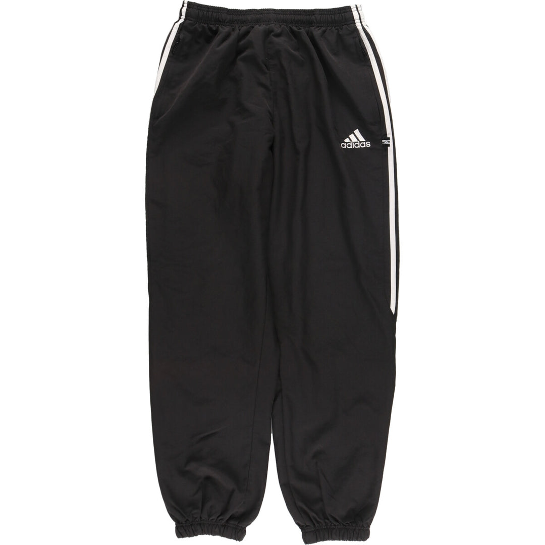 00'S Adidas warm-up pants, nylon pants, rustling pants, men's size M polyester black type Vintage Second Hand
