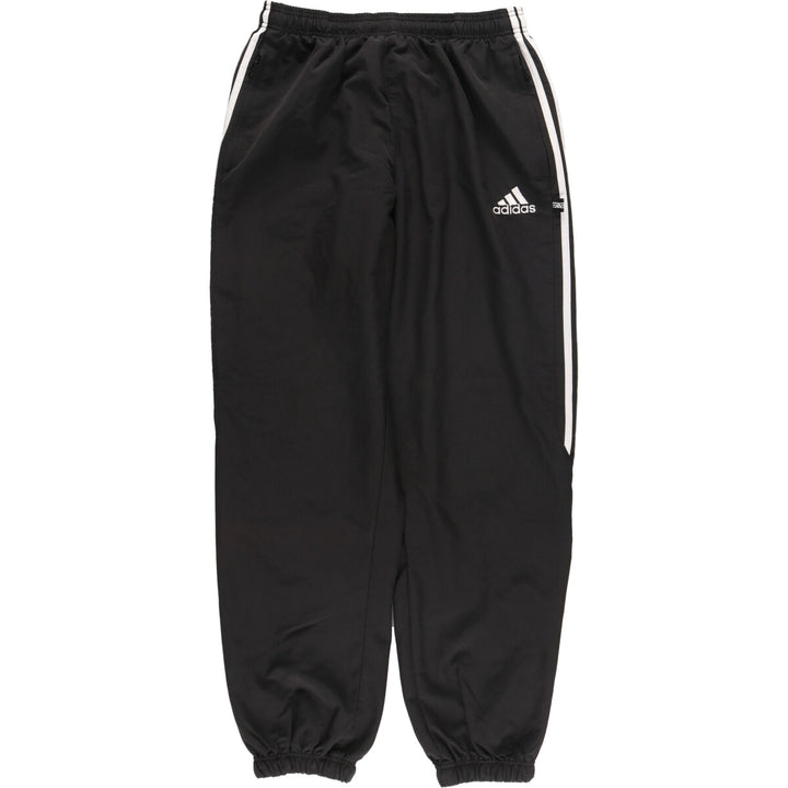 00'S Adidas warm-up pants, nylon pants, rustling pants, men's size M polyester black type Vintage Second Hand