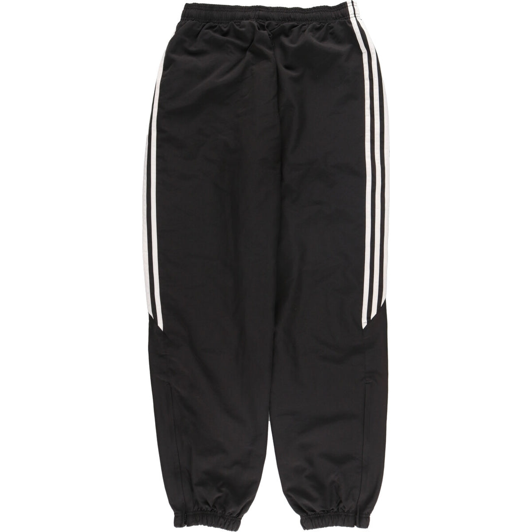00'S Adidas warm-up pants, nylon pants, rustling pants, men's size M polyester black type Vintage Second Hand