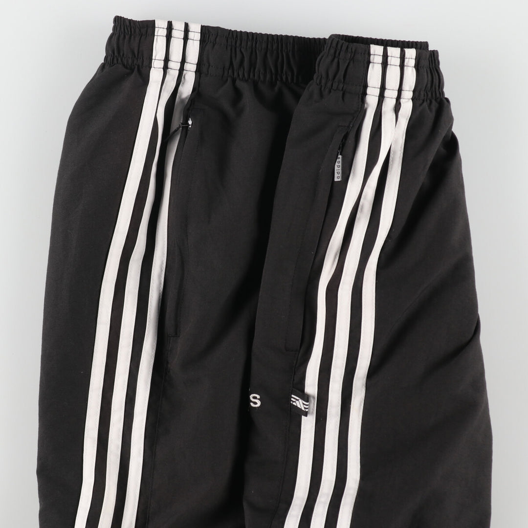 00'S Adidas warm-up pants, nylon pants, rustling pants, men's size M polyester black type Vintage Second Hand