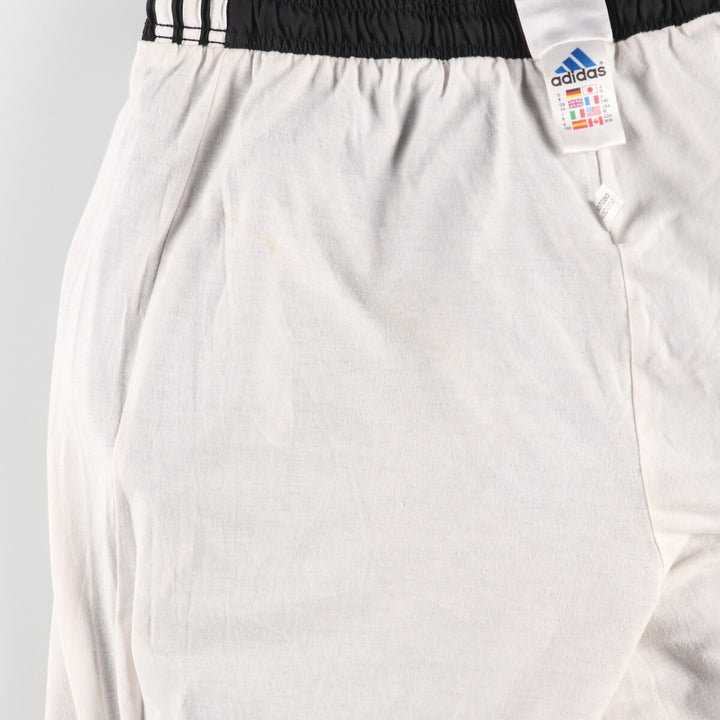 00'S Adidas warm-up pants, nylon pants, rustling pants, men's size M polyester black type Vintage Second Hand